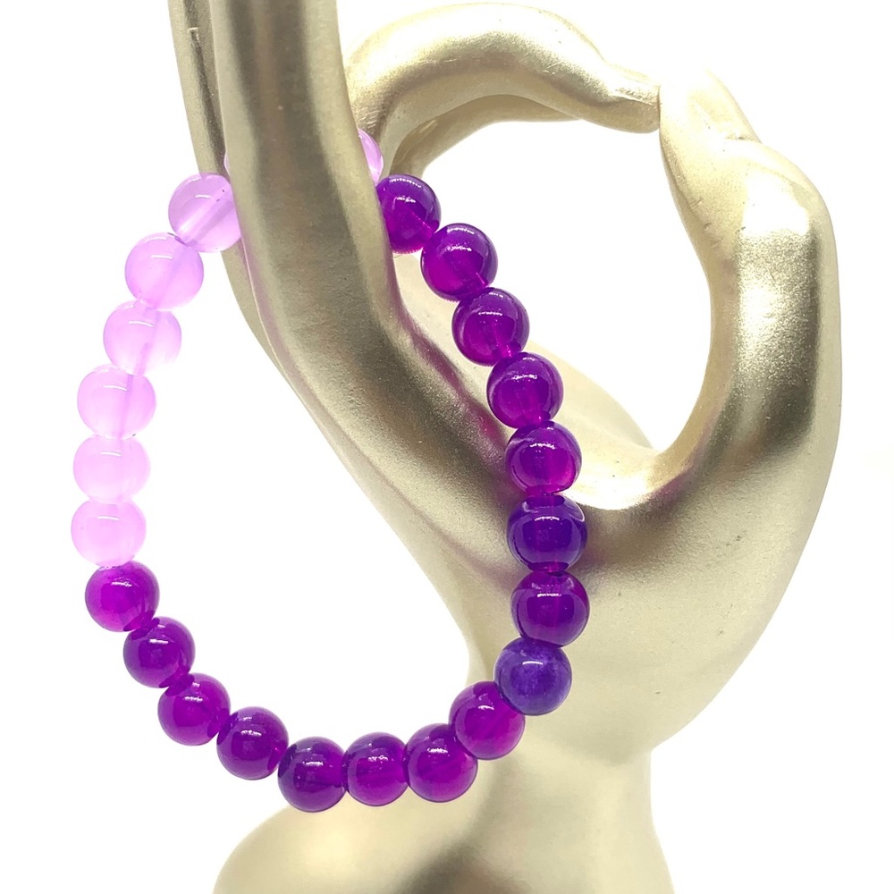 [Eggplant Spice] Stunning Glass Beaded Bracelet